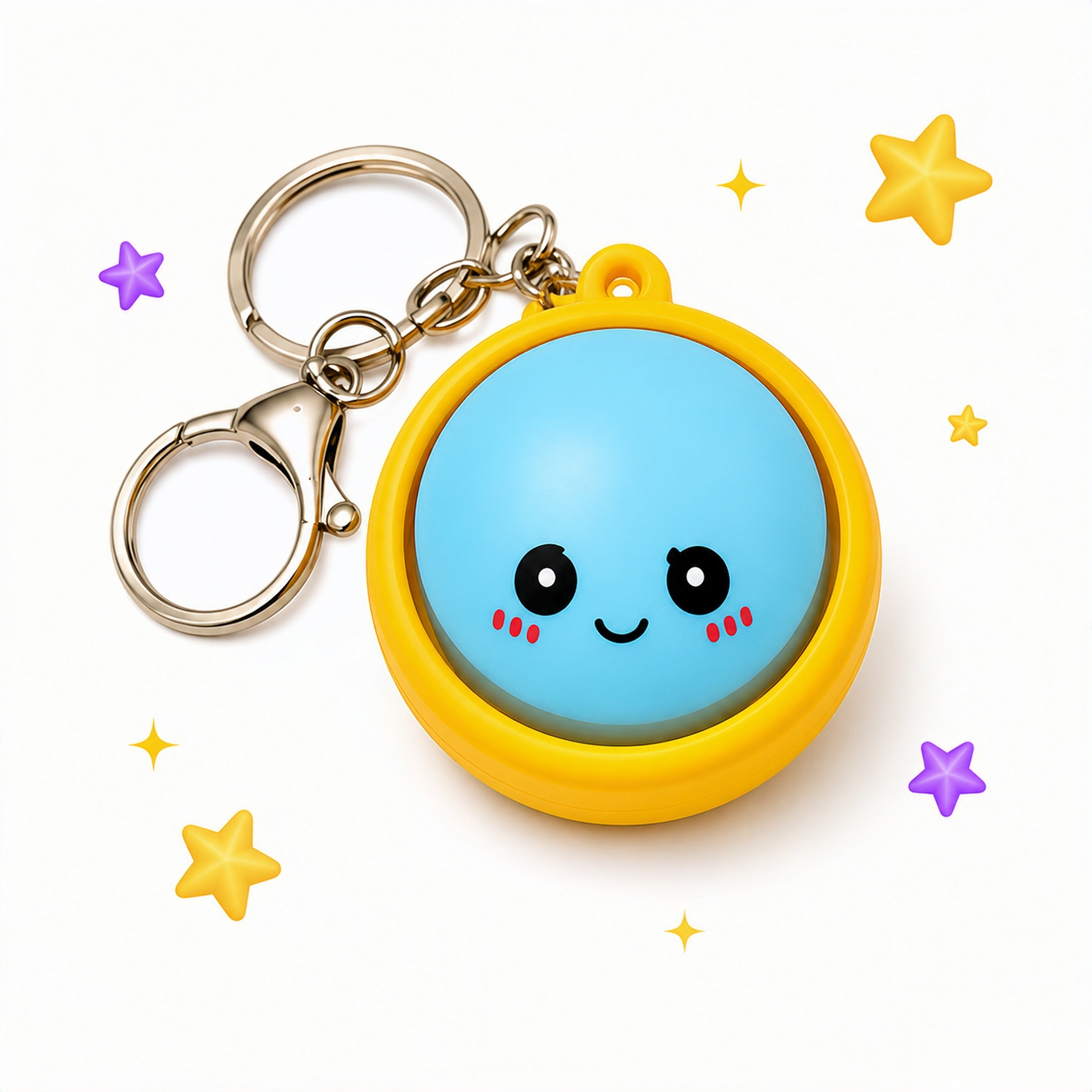 Glowing DumplingT Fidget Keychain