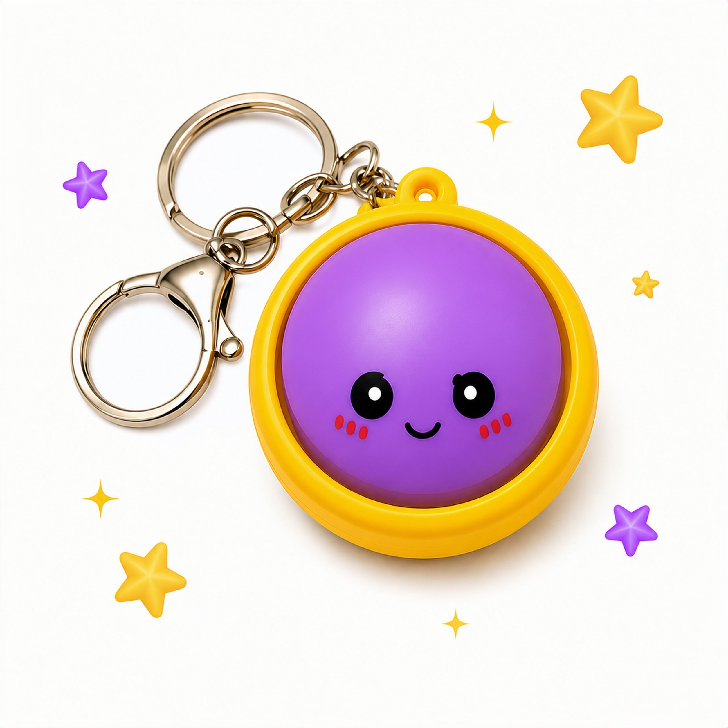 Glowing DumplingT Fidget Keychain