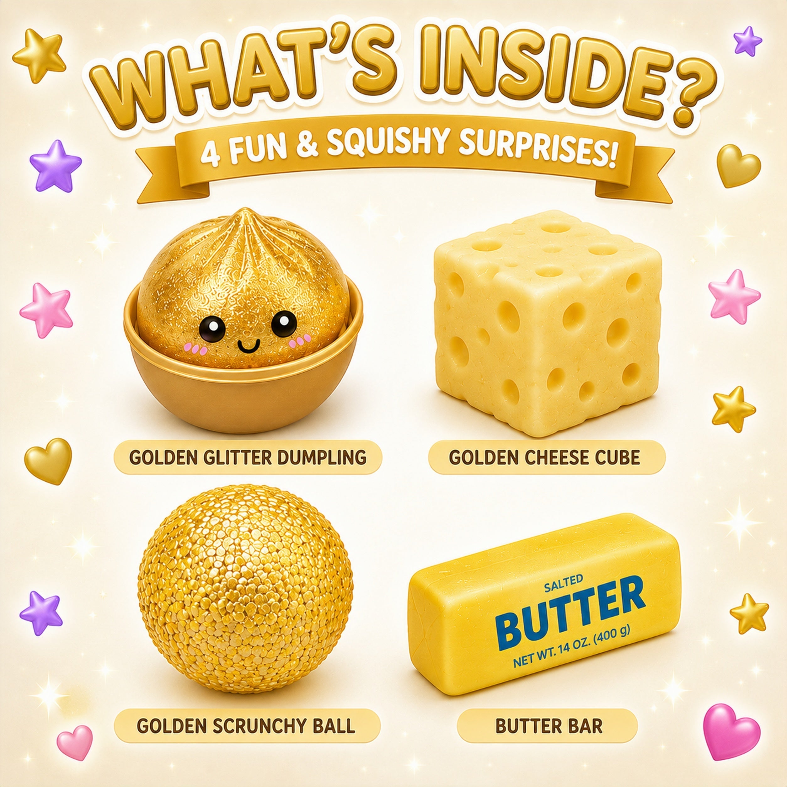Squishy Fun BoxT Golden Edition