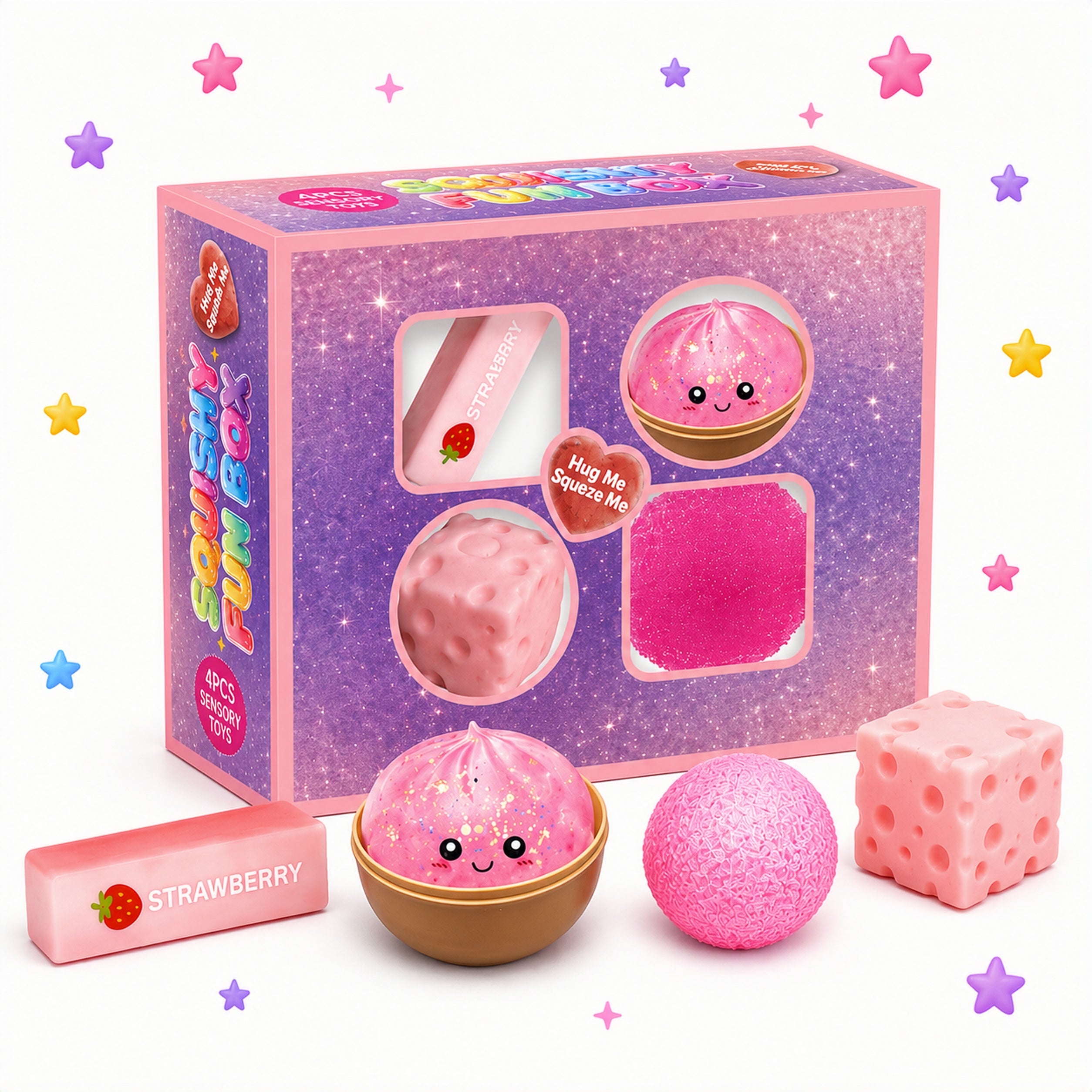 Squishy Fun BoxT Pink Edition