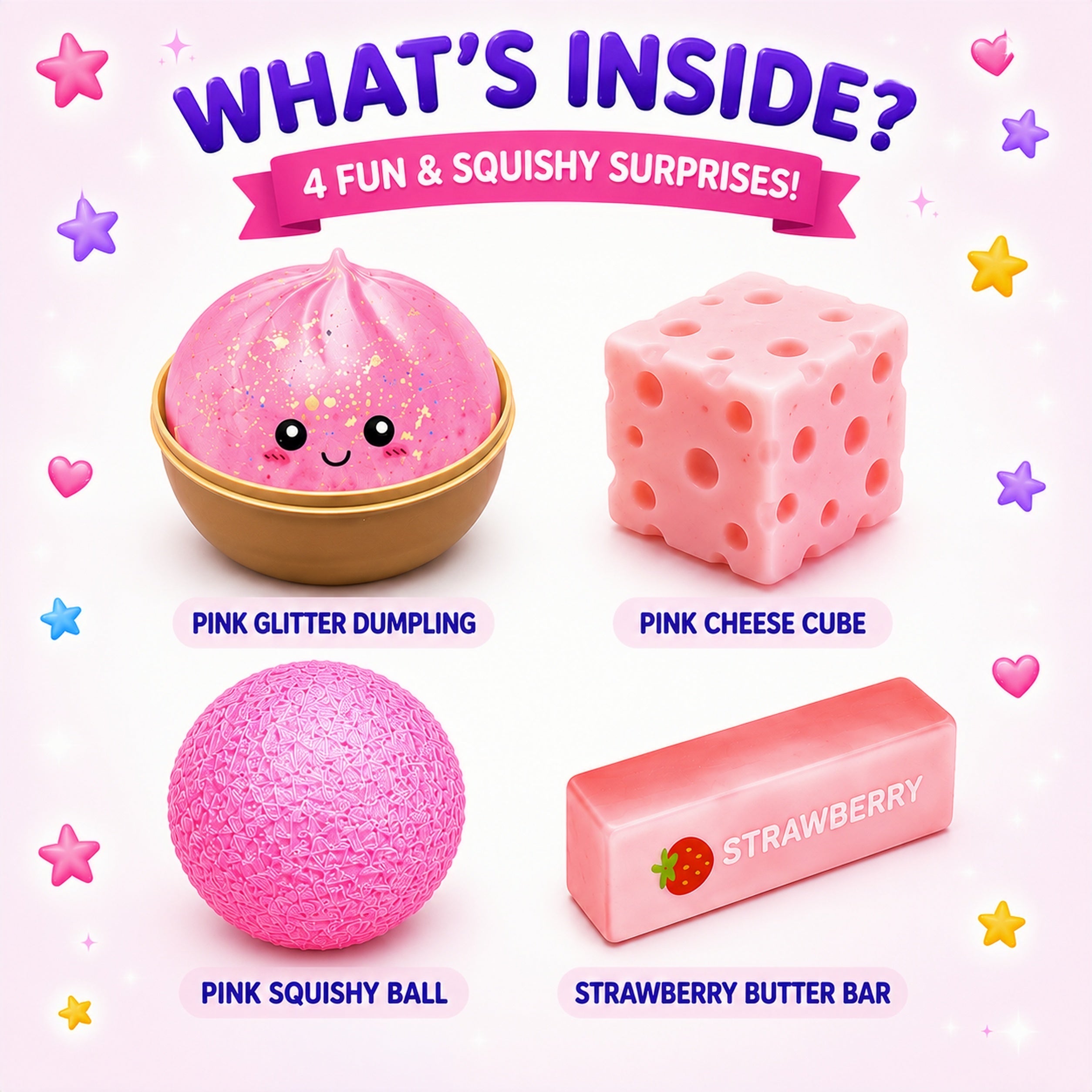 Squishy Fun BoxT Pink Edition