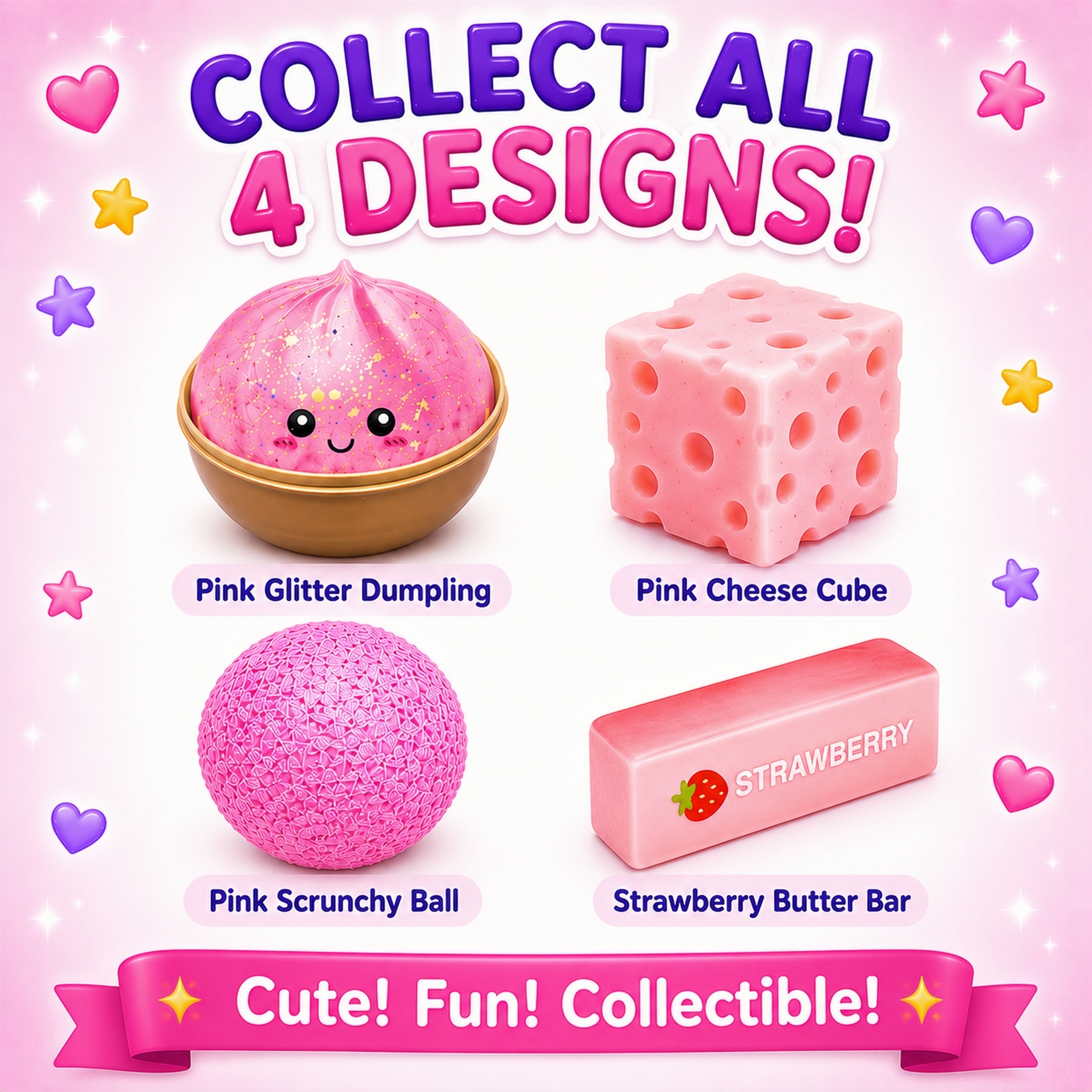 Squishy Fun BoxT Pink Edition