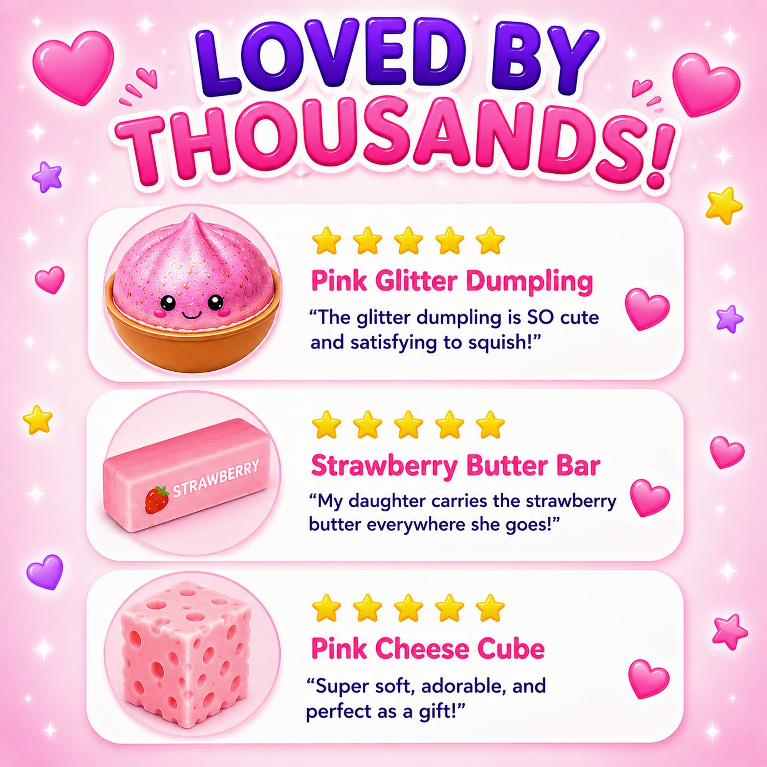 Squishy Fun BoxT Pink Edition