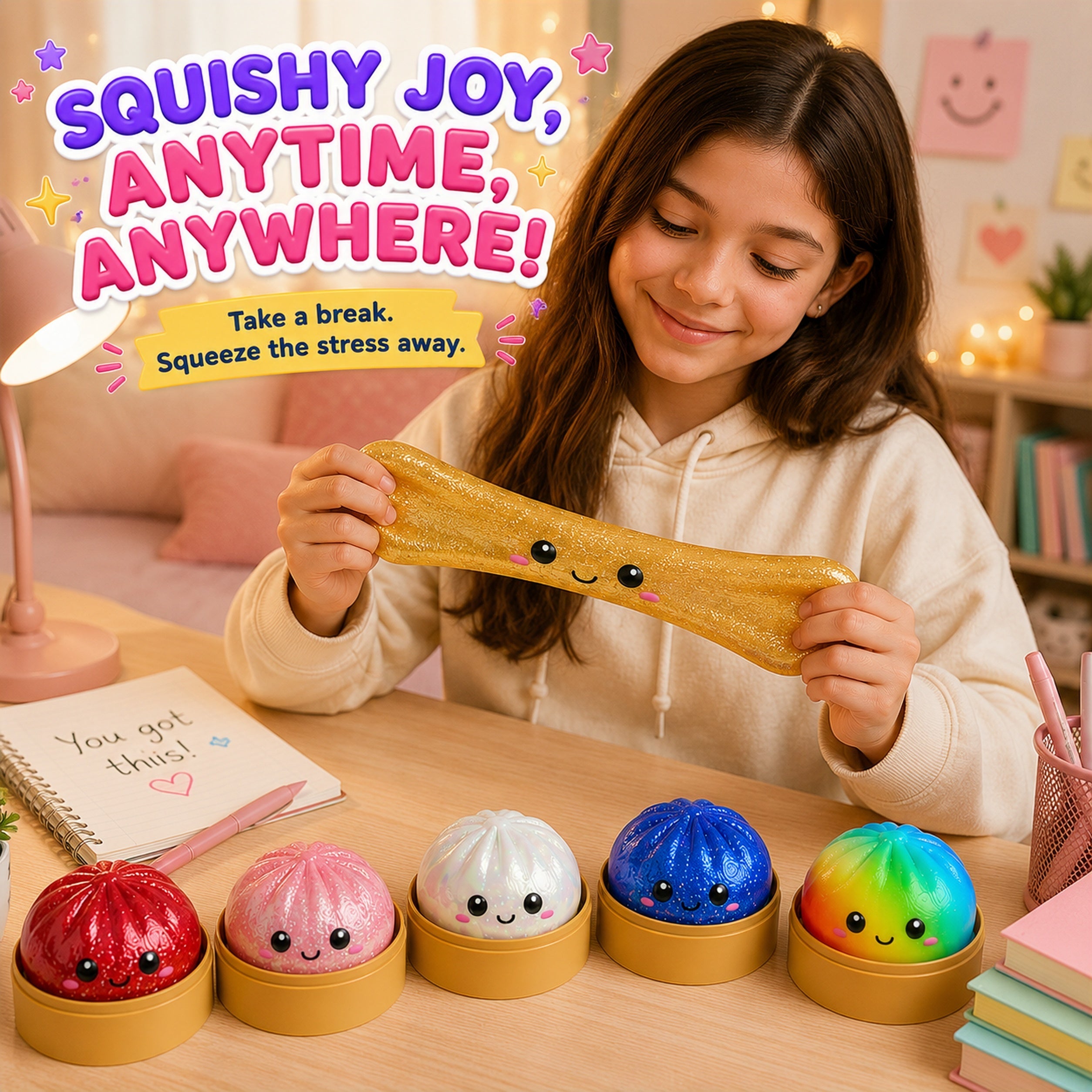 Glitter DumplingT Squishy
