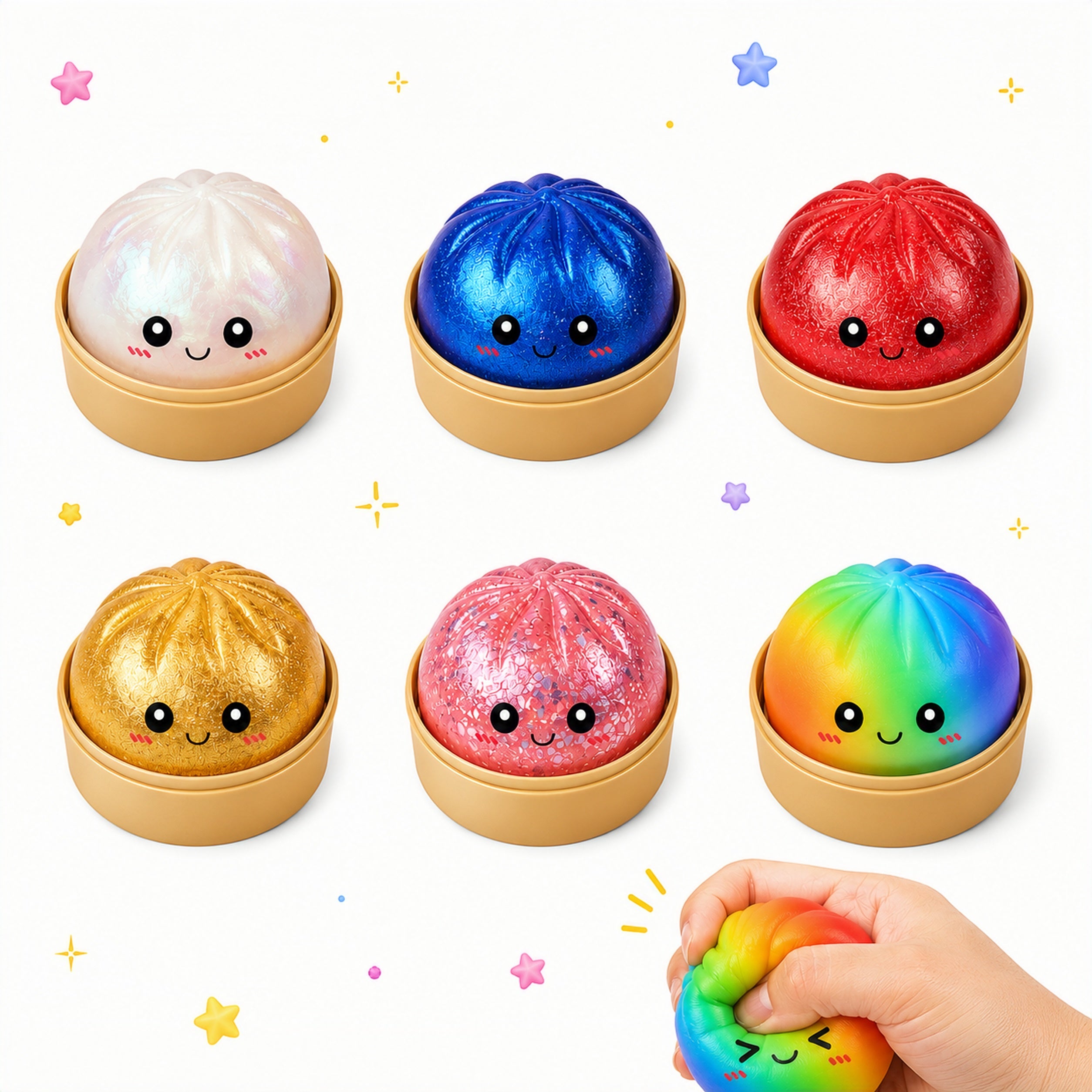 Glitter DumplingT Squishy