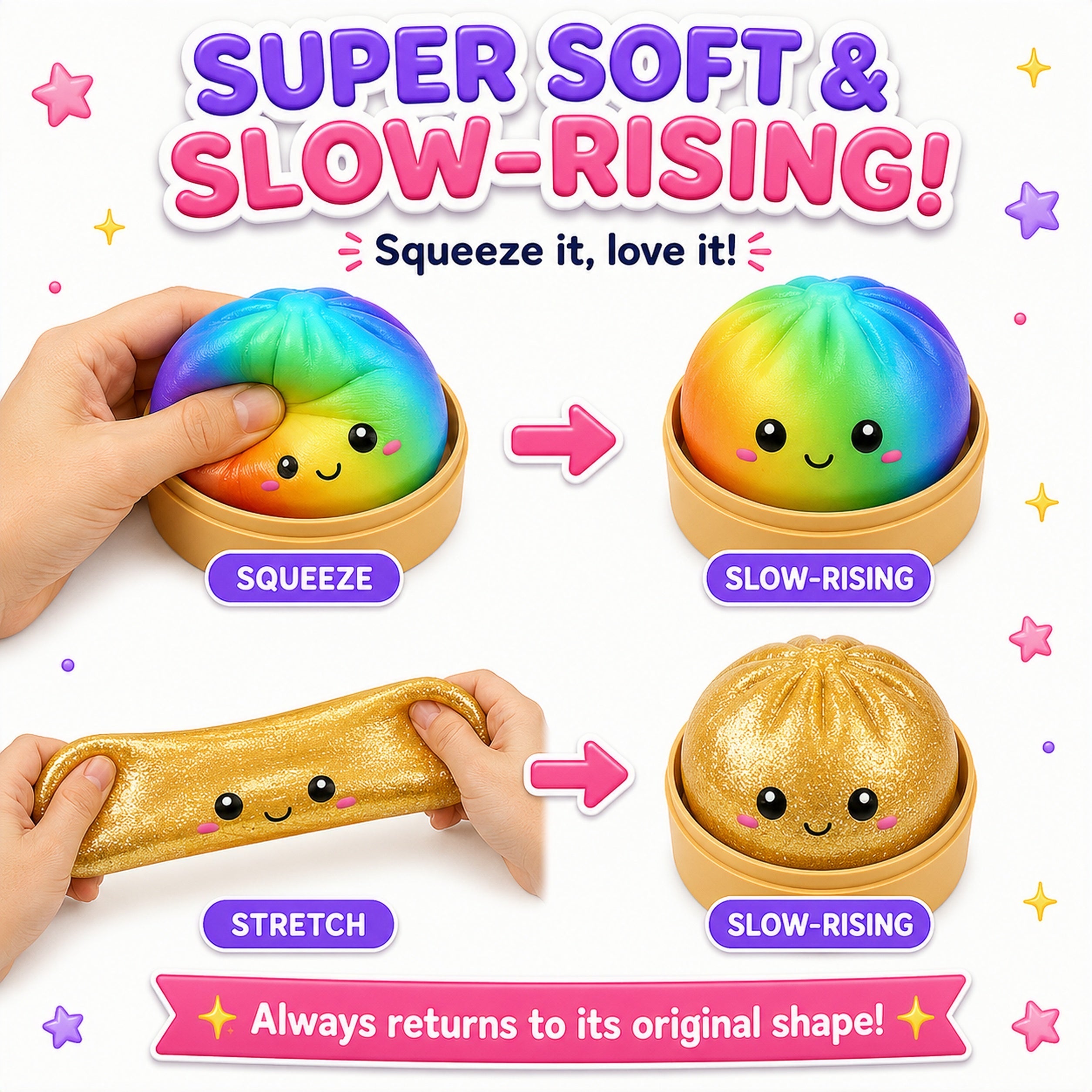 Glitter DumplingT Squishy